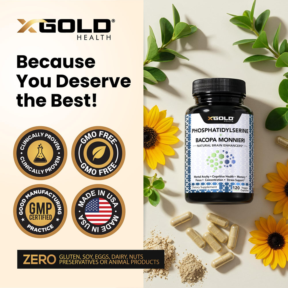X Gold Health vegan capsules pile emphasizing clean label and plant-based ingredients