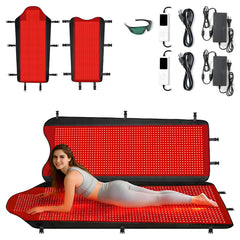 Xefinic 3207-LED mat showing full-body matrix for even light coverage.