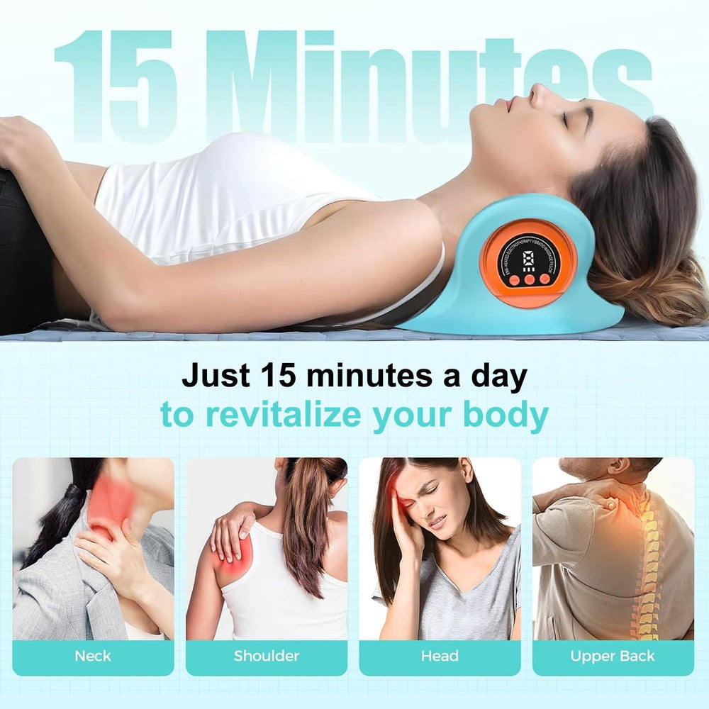XHalvaen neck massager battery life emphasizes wireless freedom anywhere.