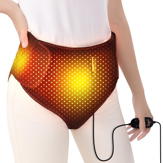 XiangFutang period heating pad overview showing soft fabric and ergonomic design.