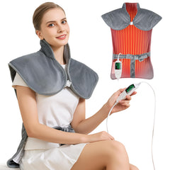 XIAOTONG heating pad targets neck and shoulders for soothing warmth.