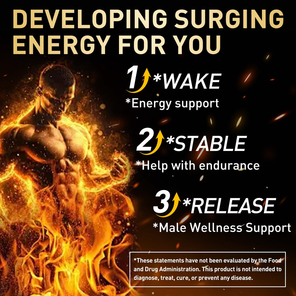 XKQ Men's Vitality morning routine scene suggesting sustained energy.