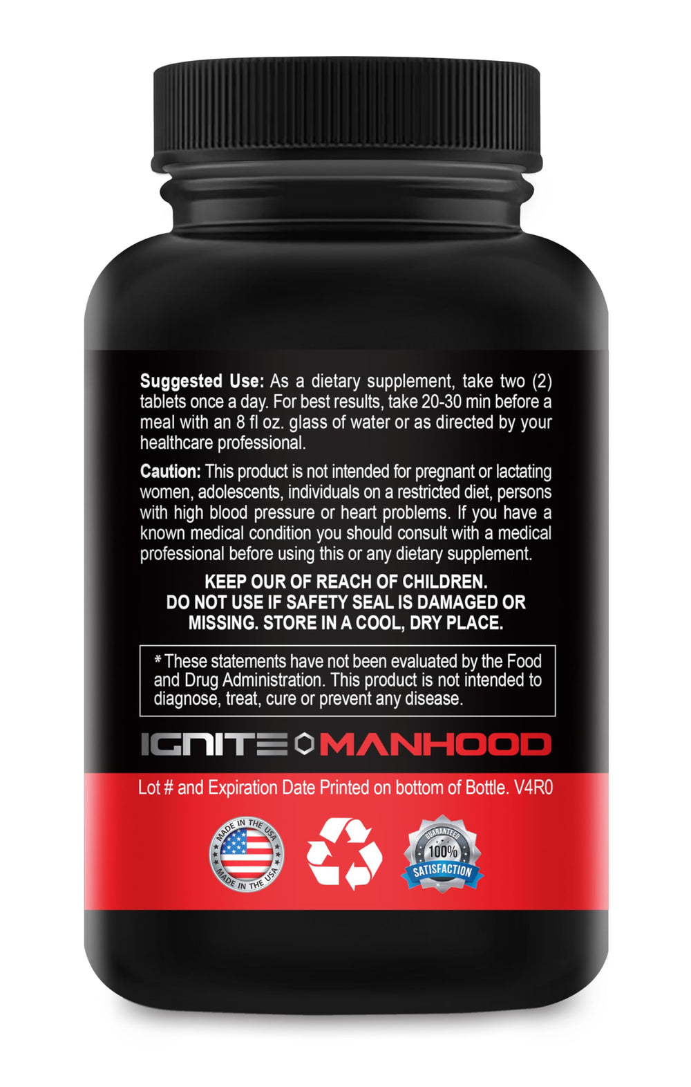 XL Science Male Matrix bottle side view suggests portable stamina boost