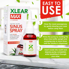 Xlear MAX xylitol ingredients detail highlighting natural cleansing action