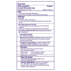 Xllent ZzzQuil vanilla cherry flavor label signals bedtime appeal