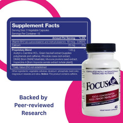 Xooma FocusUP capsules close-up, highlighting a convenient daily nootropic formula.