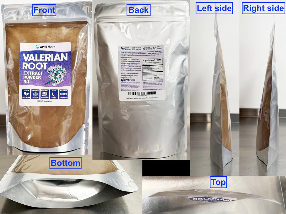 XPRS Nutra valerian powder for tea infusions and soothing rituals