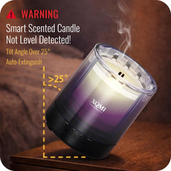 XQMI Smart Scented Candle timer settings for customizable mood