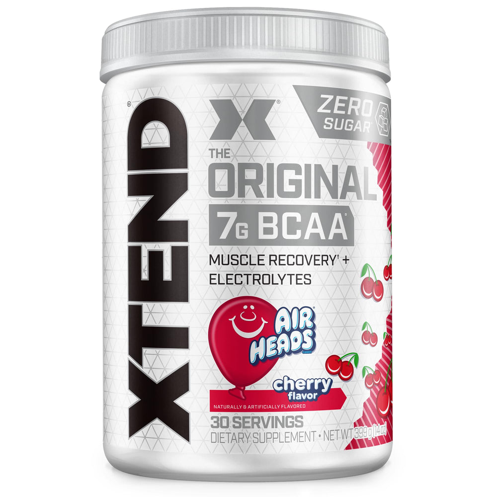 Xtend Original BCAA Powder bottle pour aids recovery and lean muscle support