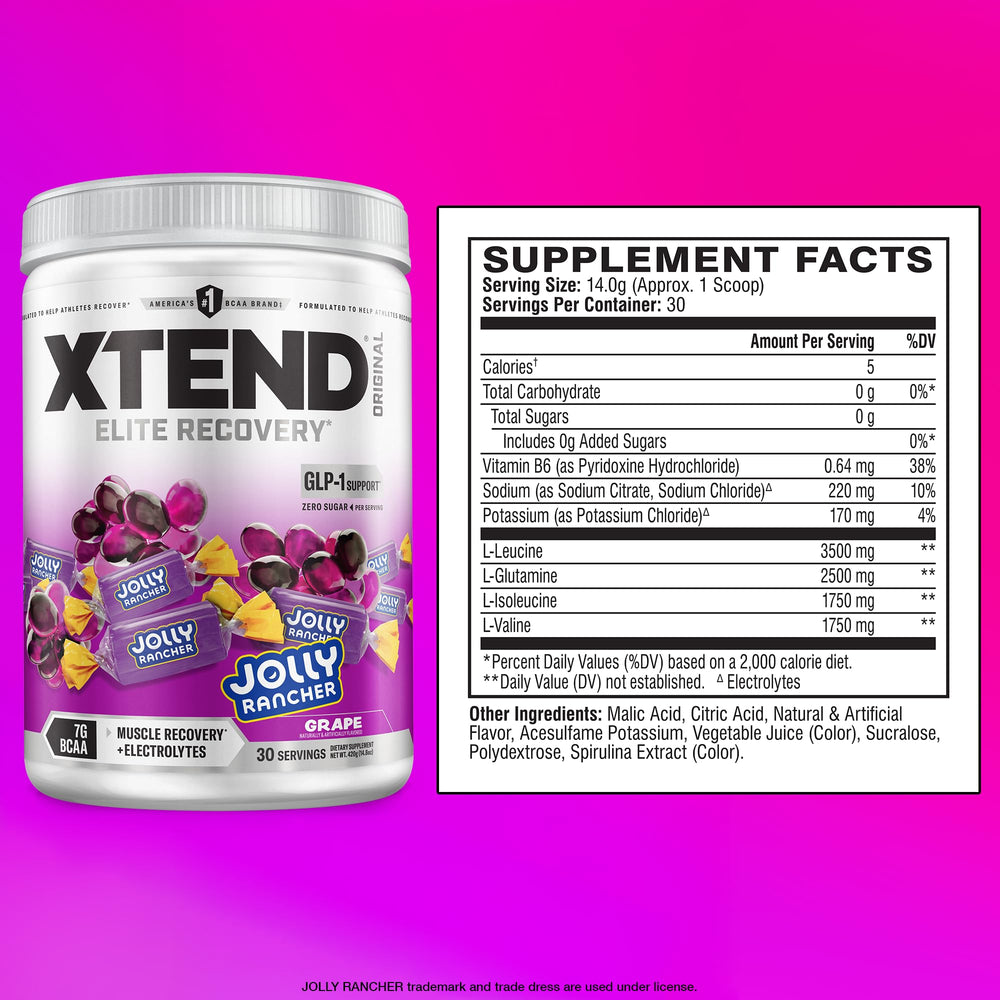 Xtend Original BCAA powder glass with mixed drink indicating post-workout recovery