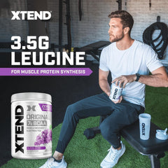 Xtend Original scoop beside glass, signaling easy daily recovery support.