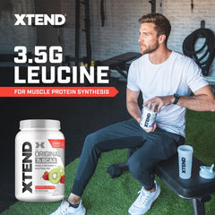 Xtend Original BCAA packaging close-up highlights sugar-free formula