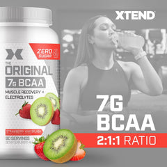 Xtend Original BCAA scoop demonstrates convenient powder preparation