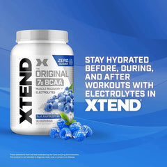 Xtend Original electrolytes for hydration during long training sessions.