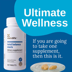 Xtendlife Total Balance label detail emphasizes antioxidants and micronutrients.