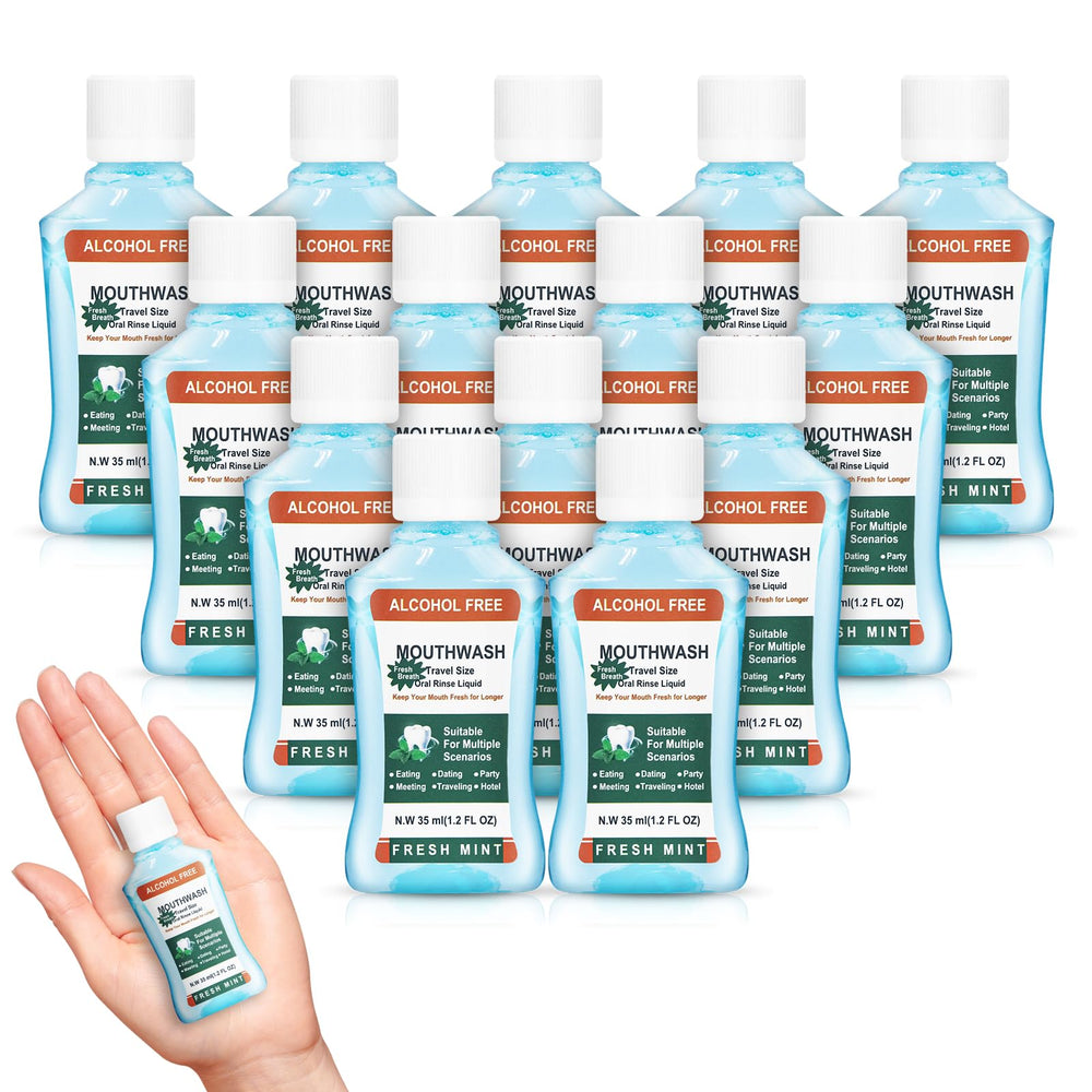 Xuezoioy mini mouthwash 35ml pack for travel and bulk convenience