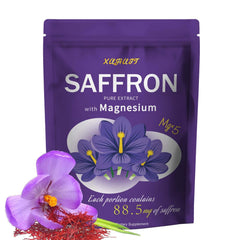 XUHUIT saffron supplement bottle for daily wellness support.