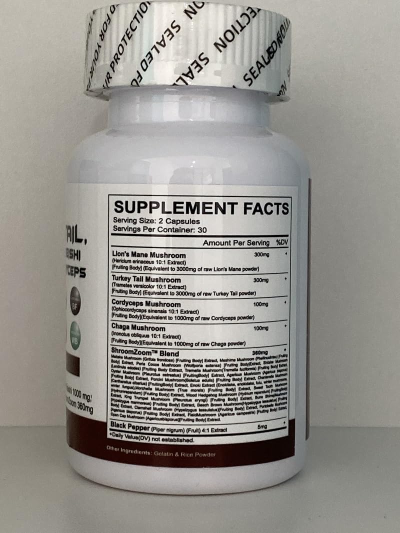 Xuore Panax ginseng and ashwagandha details on label for focus