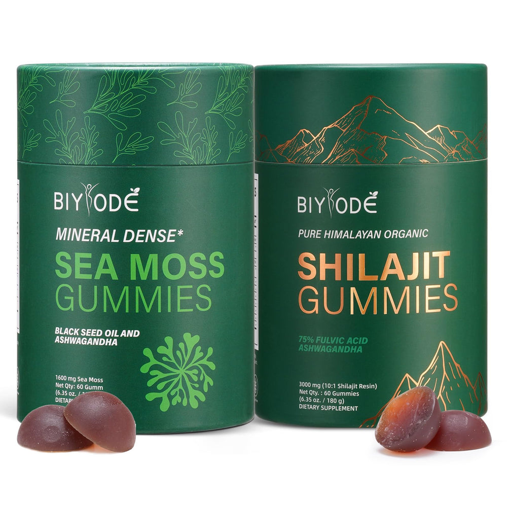 Xuore Shilajit & Sea Moss Gummies pack view for all-in-one wellness