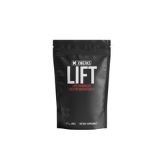 Xwerks Lift micronized creatine powder ready to mix for fast uptake in shakes.