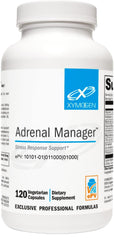 XYMOGEN Adrenal Manager capsules support daily energy and stress response.