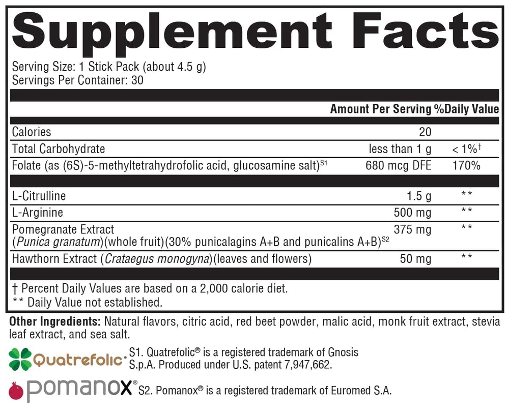 XYMOGEN AngiNOX Elite Fruit Punch dissolving in water for easy daily circulation support