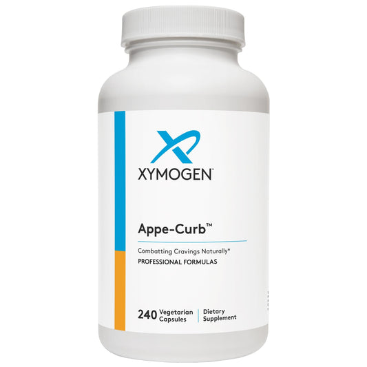 Xymogen Appe-Curb bottle front showing craving support supplement for daily wellness