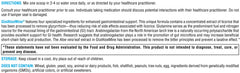 XYMOGEN arabinogalactan powder in the formula