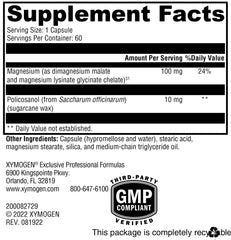XYMOGEN CholeRex capsules emphasize allergen-safe, GMO-free formulation.