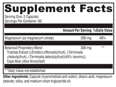 XYMOGEN ColonX capsule close-up highlighting easy-to-swallow tablets for daily use.