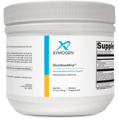 XYMOGEN GlutAloeMine bottle showing convenient GI support powder