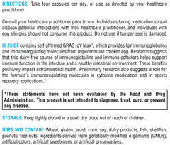 XYMOGEN IG 26 DF egg-derived immunoglobulins support balance.