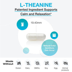Green tea origin visual emphasizes natural source of XYMOGEN L-Theanine.