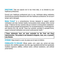 XYMOGEN Methyl Protect dosage schedule graphic for routine use.
