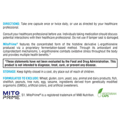 XYMOGEN MitoPrime packaging shows 30 capsules for convenient routines