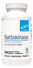 XYMOGEN Nattokinase bottle front suggesting heart health support potential