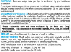 Capsule in hand signals simple daily wellness with omega-3 and curcuminoids
