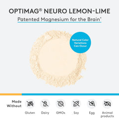 OptiMag Neuro powder being poured for a calm, focused day.