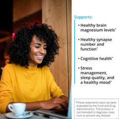 OptiMag Neuro scoop beside container for convenient daily dosing