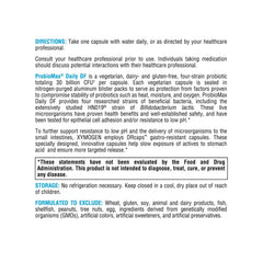 Xymogen ProbioMax Daily 30B nutrition panel showcasing serving and ingredients