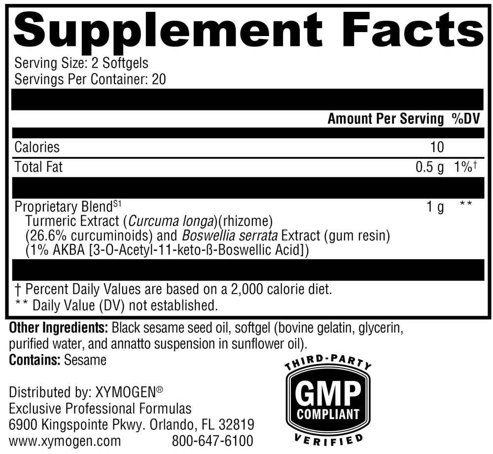 XYMOGEN SynovX Relief softgels arranged for quick, targeted support.