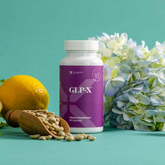 Xyngular GLP-X capsules on tray for daily wellness use