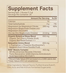 Xyngular NAD Dreams ingredients panel highlights tart cherry and reishi for recovery.