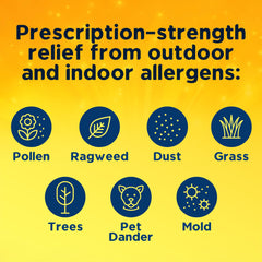Xyzal label close-up highlighting the active ingredient levocetirizine