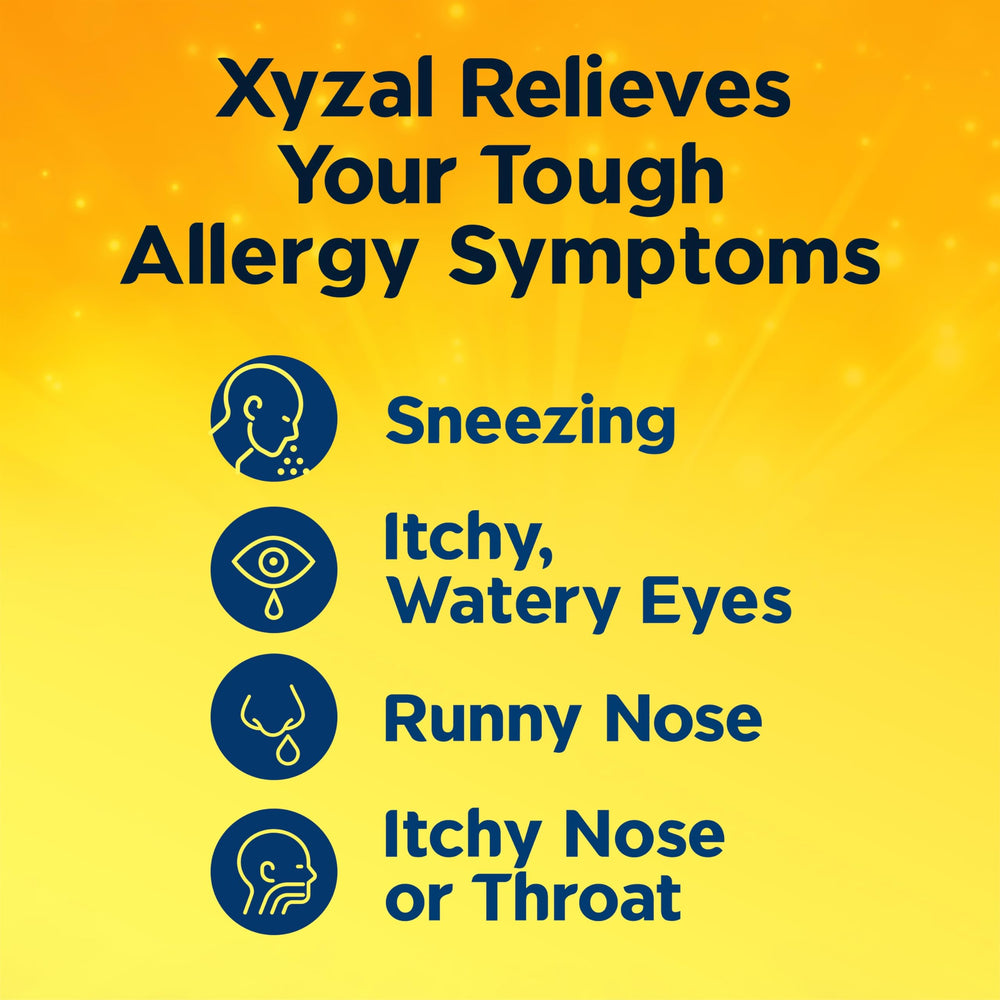 Xyzal packaging box with label details for easy shopping