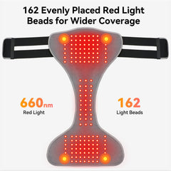 Yabuu 162-LED light therapy pad shown for soothing warmth