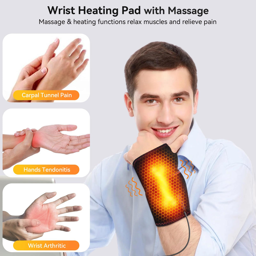 Yabuu wrist wrap provides targeted warmth for carpal tunnel relief.