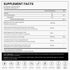 YadaVeela Berberine Gummies ingredients include cinnamon, chromium, and bitter melon blend for balanced support.