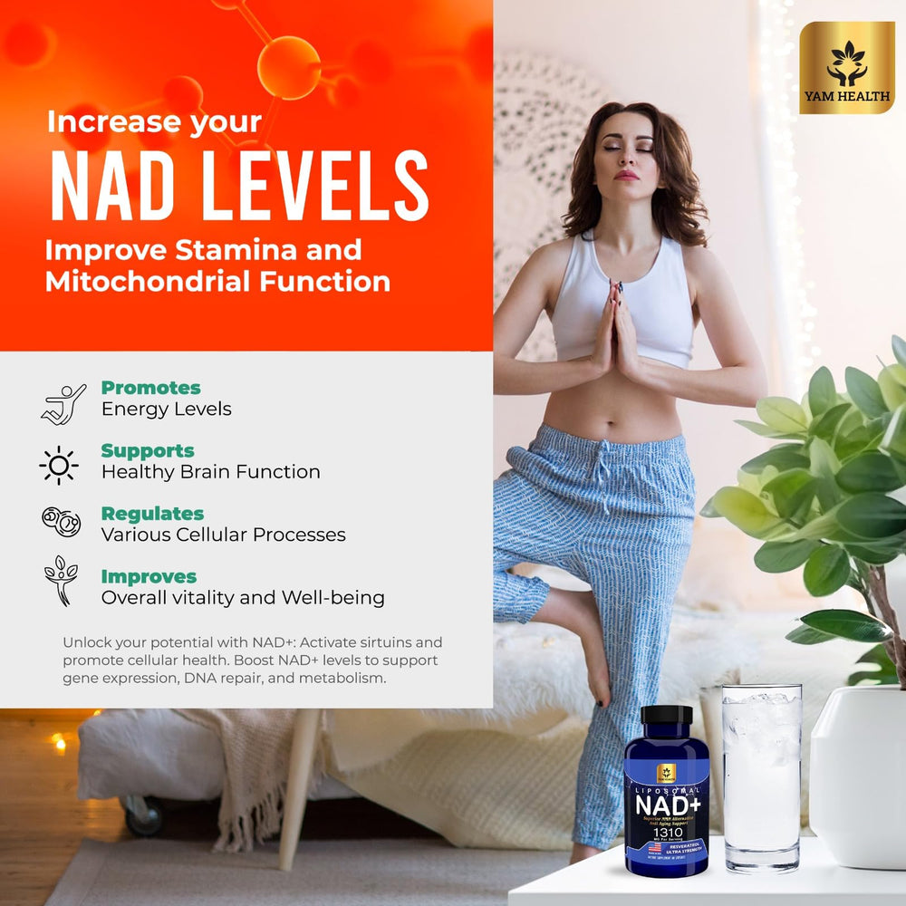 YAM Health Trans-Resveratrol blend visual suggesting antioxidant support and metabolism