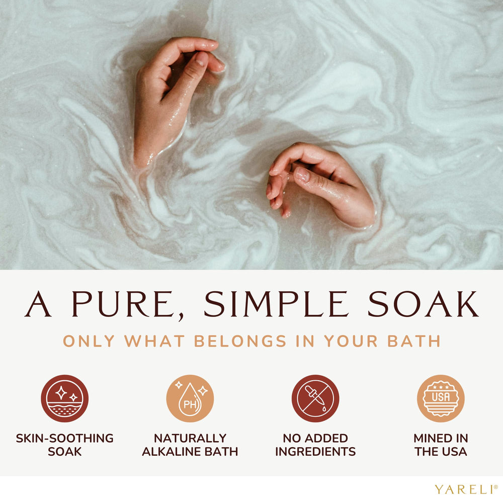 YARELI unscented baking soda with no additives for sensitive skin.